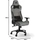 CORSAIR T3 RUSH Fabric Gaming Chair Grey/Charcoal