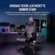 Corsair TC200 Gaming Chair - Plush Leatherette - Black-Black