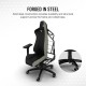 Corsair TC200 Gaming Chair - Plush Leatherette - Black-Black