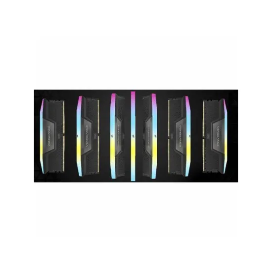 Corsair VENGEANCE DDR5 RAM 64GB (2x32GB) 6600MHz CL32 RGB RAM - Black