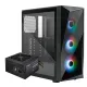 Cooler Master CMP520 Mid Tower Case 3 Fan ARGB Black + Cooler Master Elite NEX PN600 Power Supply