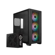Cooler Master Elite 301 Mid Tower Case 3 Fan ARGB Black + ELITE NEX PN600 Power Supply Cooler Master Elite 301 Mid Tower Case 3 Fan ARGB Black + ELITE NEX PN600 Power Supply