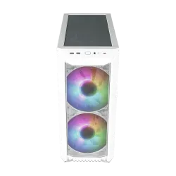 Cooler Master HAF 500 Mid Tower Case 4 Fan 3 ARGB 1 GPU Fan White