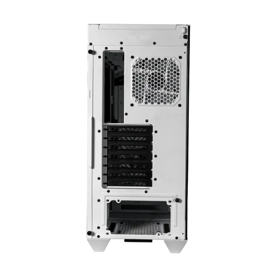 Cooler Master HAF 500 ARGB White Mid-Tower Case with 4 ARGB Fans - White