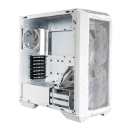 Cooler Master HAF 500 Mid Tower Case 4 Fan 3 ARGB 1 GPU Fan White