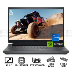 DELL G15 5530 Laptop Core i7-13650HX 16GB DDR5 512GB SSD RTX 3050 6GB 15.6" FHD 120Hz Black