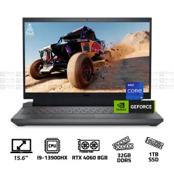 DELL G15 5530 Laptop Core i9-13900HX 32GB DDR5 1TB SSD RTX 4060 8GB 15.6" FHD 165Hz Win 11 Black
