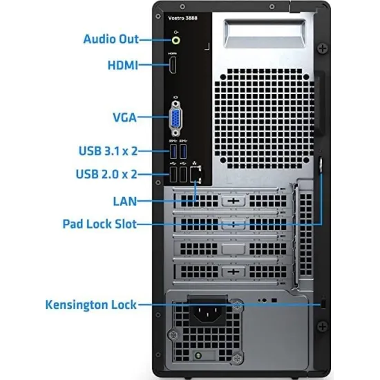 Dell Vostro 3910 Desktop Core i5 12400 8GB RAM DDR4 256GB SSD