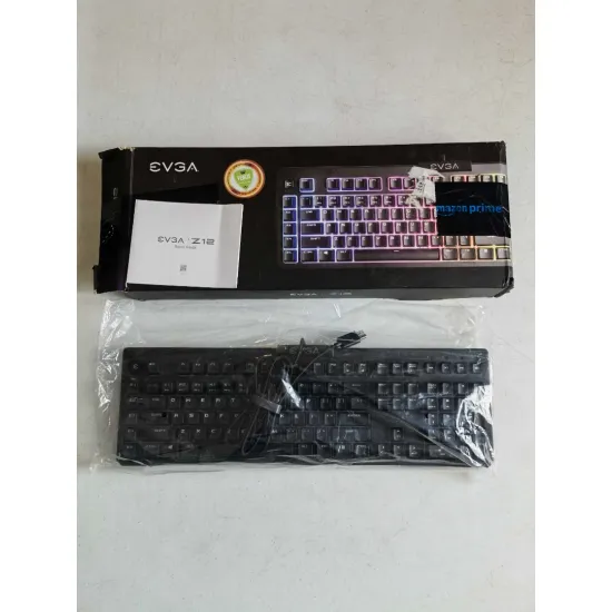 EVGA Z12 RGB Membrane Gaming Keyboard Black (Open Box)