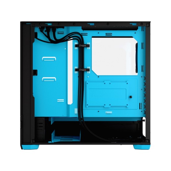 Fractal Design Pop Air RGB Cyan TG Clear Tint Case