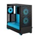 Fractal Design Pop Air RGB Cyan TG Clear Tint Case