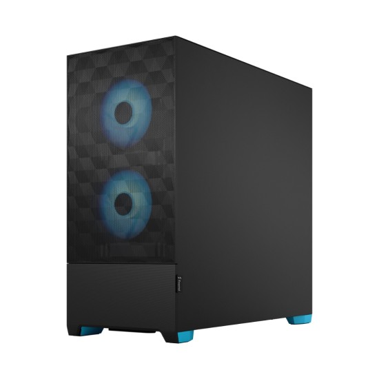 Fractal Design Pop Air RGB Cyan TG Clear Tint Case