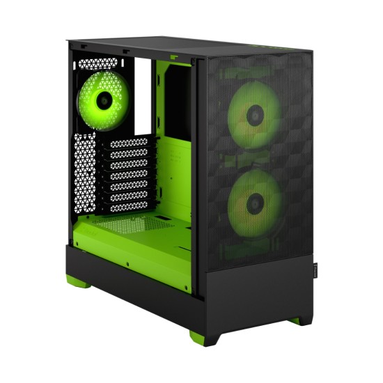 Fractal Design Pop Air RGB Green TG Clear Tint Case