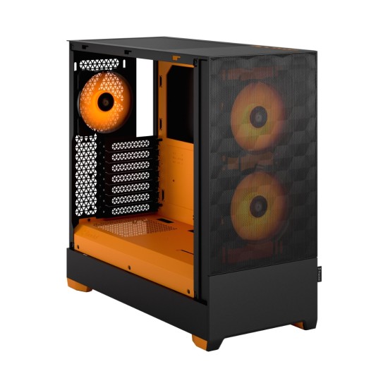 Fractal Design Pop Air RGB Orange TG Clear Tint Case