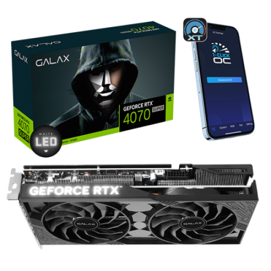 GALAX GeForce RTX 4070 SUPER 12GB GDDR6X OC BLACK Graphics Card