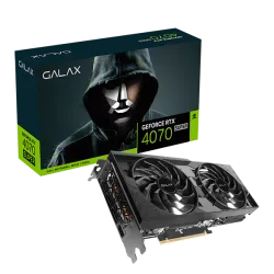 GALAX GeForce RTX 4070 SUPER 1-Click OC 2X 12GB GDDR6X Graphics Card Black