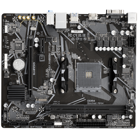 Gigabyte A520M K V2 AM4 Micro ATX Motherboard 