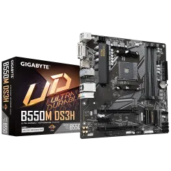 Gigabyte B550M DS3H AM4 DDR4 M-ATX Motherboard Black