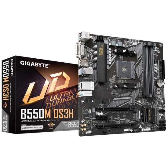 Gigabyte B550M DS3H AM4 Micro ATX Motherboard