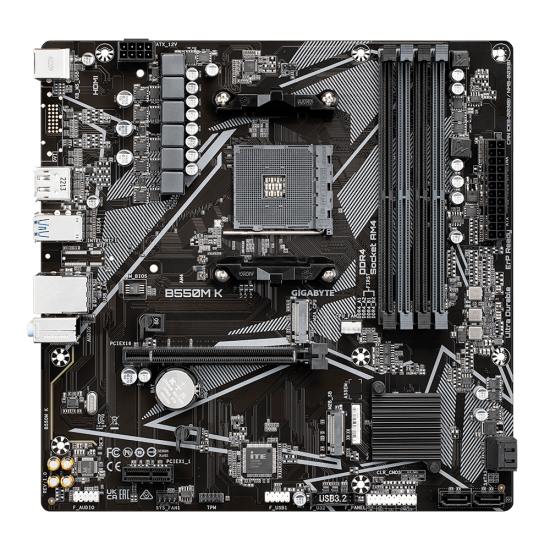 GIGABYTE B550M K Gaming AM4 Micro ATX Motherboard