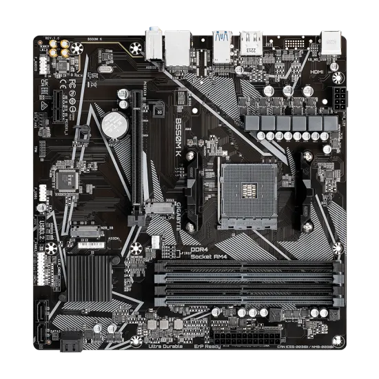 GIGABYTE B550M K Gaming AM4 Micro ATX Motherboard