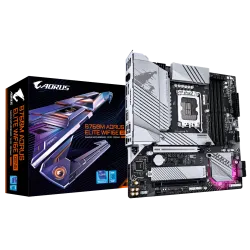 Gigabyte B760M AORUS ELITE WIFI6E GEN5 DDR5 LGA1700 ATX Motherboard Black