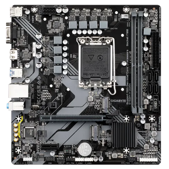 Gigabyte B760M H LGA1700 DDR4 M-ATX Motherboard Black