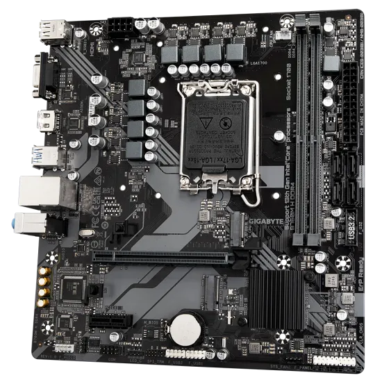 Gigabyte B760M H LGA1700 DDR4 M-ATX Motherboard Black