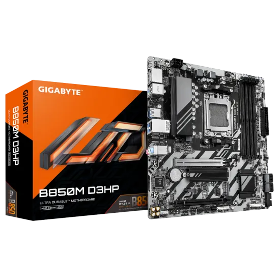 Gigabyte B850M D3HP DDR5 AM5 M-ATX Motherboard Black