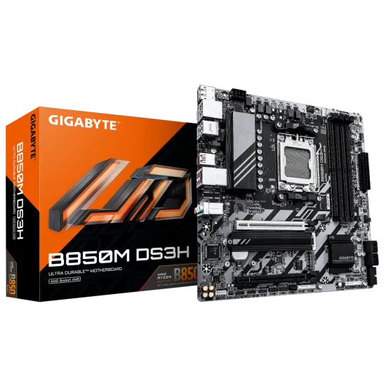 Gigabyte B850M DS3H DDR5 AM5 M-ATX Motherboard Black