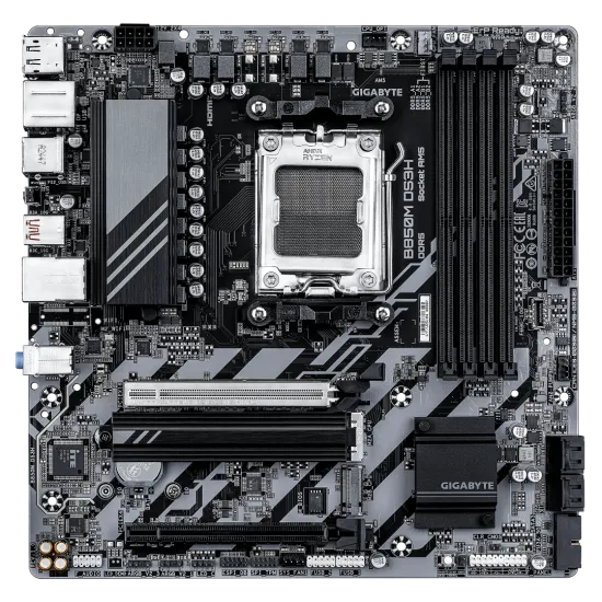 Gigabyte B850M DS3H DDR5 AM5 M-ATX Motherboard Black