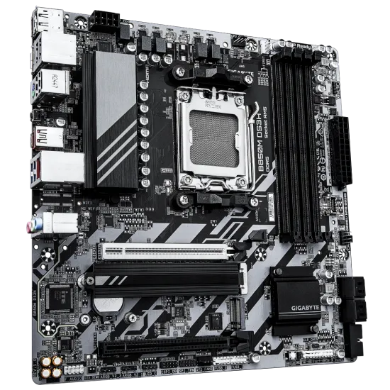 Gigabyte B850M DS3H DDR5 AM5 M-ATX Motherboard Black