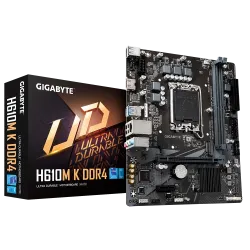 GIGABYTE H610M K DDR4 LGA 1700 M-ATX Motherboard Black