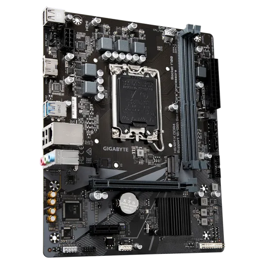 GIGABYTE H610M K DDR4 LGA 1700 M-ATX Motherboard Black