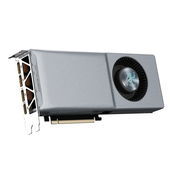 Gigabyte GeForce RTX 4070 Ti SUPER AI TOP 16G GDDR6X Graphics Card Silver