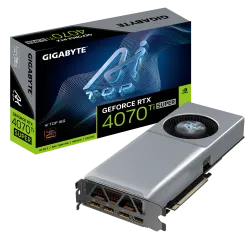 Gigabyte GeForce RTX 4070 Ti SUPER AI TOP 16G GDDR6X Graphics Card Silver