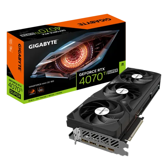 Gigabyte GeForce RTX 4070 Ti SUPER WINDFORCE MAX OC 16G