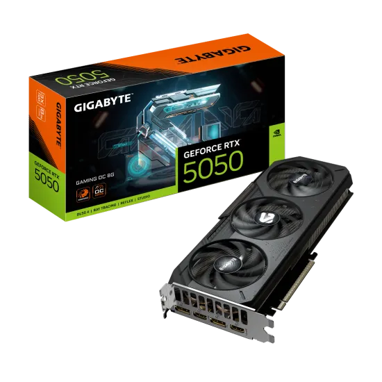 Gigabyte GeForce RTX 5050 GAMING OC 8GB Graphics Card Black