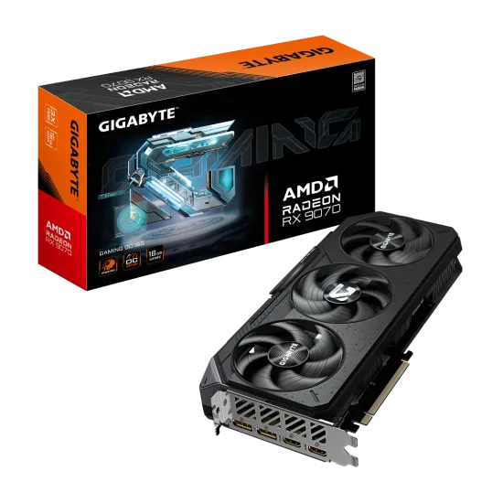 Gigabyte Radeon RX 9070 GAMING OC 16G GDDR6 Graphics Card Black