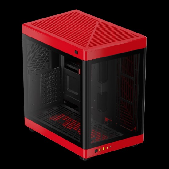 GAMDIAS NESO P1 ARGB Full Tower Gaming Case - Black & Red