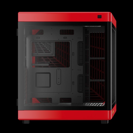 GAMDIAS NESO P1 ARGB Full Tower Gaming Case - Black & Red