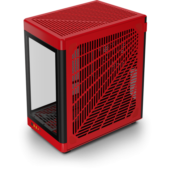 GAMDIAS NESO P1 ARGB Full Tower Gaming Case - Black & Red