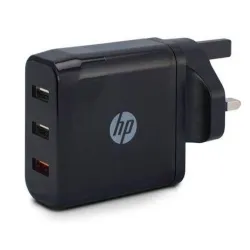 HP Wall Charger 3USB 5.4A Black