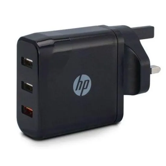 HP Wall Charger 3USB 5.4A Black