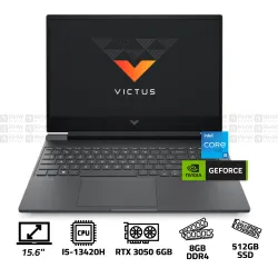HP VICTUS 15 Laptop Core i5-13420H 8GB RAM DDR4 RTX 3050 6GB 512GB SSD 15.6" 144Hz Windows 11 Silver