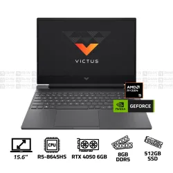 HP VICTUS 15 Laptop RYZEN 5 8645HS 8GB DDR5 512 SSD RTX 4050 6GB 15.6" FHD 144Hz Win 11 Mica Silver