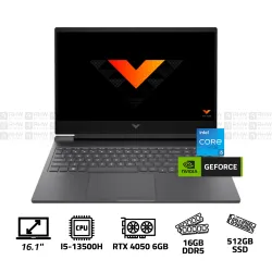 HP VICTUS 16 R0026NIA Laptop Core I5-13500H 16GB DDR5 512GB SSD RTX 4050 6GB 16.1" FHD 144Hz Silver