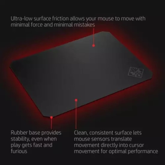 HP OMEN 200 Gaming Mouse Pad 33.6 x 26.6 Black