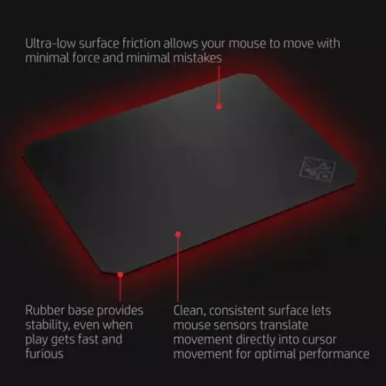 HP OMEN 200 Gaming Mouse Pad 33.6 x 26.6 Black