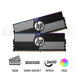 HP V10 RGB 16GB (2x8GB) 3600MHZ CL14 DDR4 RAM